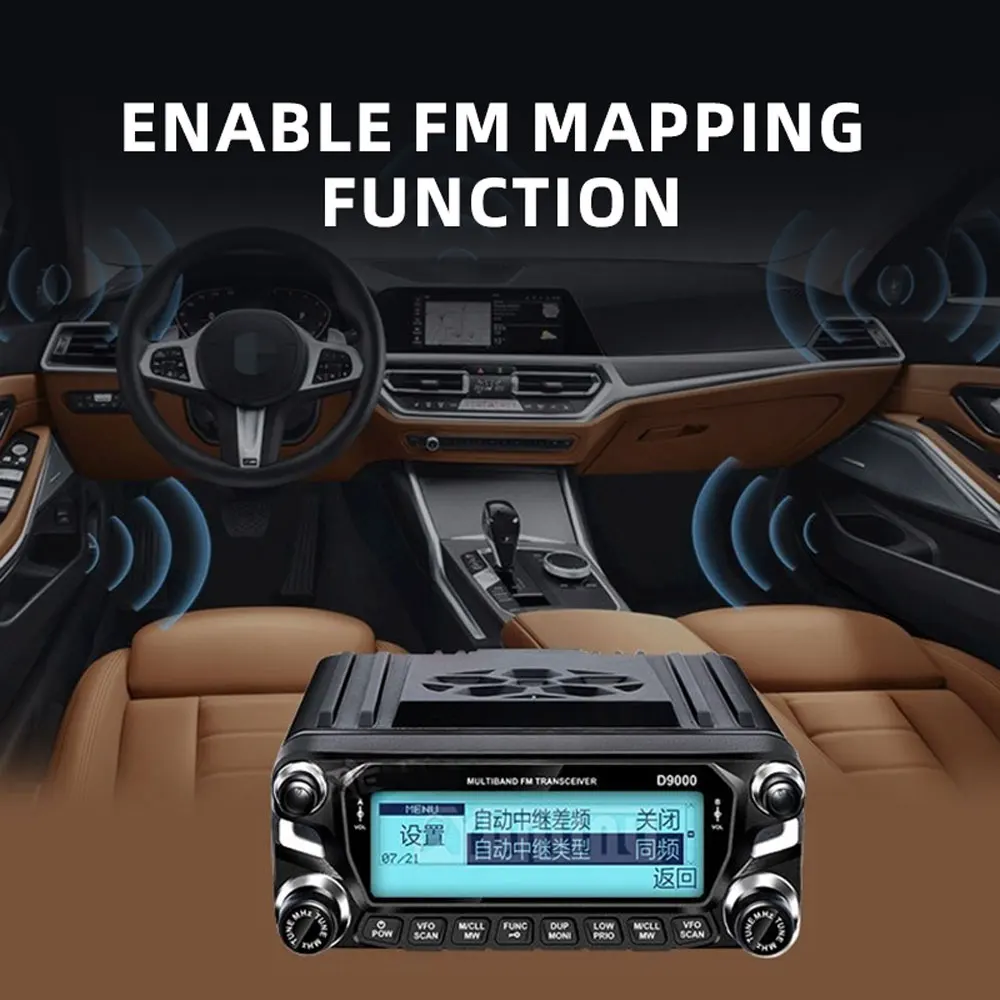 In-Car Two-Way Radio;High-Power Radio;Instant-Connect 50-Kilometer for Outdoor Road Trips; 