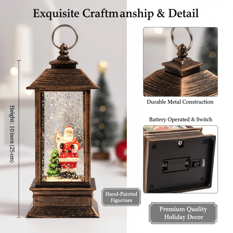 

Snow Tree Christmas Night Light Creative Table Lamp Ornament Snowfall Desktop Decoration Kids Adults Atmosphere Holiday Gift New