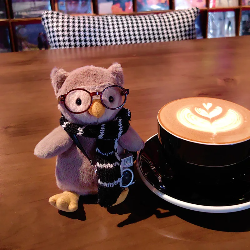 13/16cm Napett Owl Doll Plush Toy Glasses Owl Doll Children's Sleeping Doll Gift