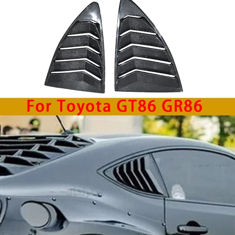 For Toyota GT86 GR86 Subaru BRZ Cabon fiber Blinds Car Rear Window Louvers Side Tuyere Vent Body Kit