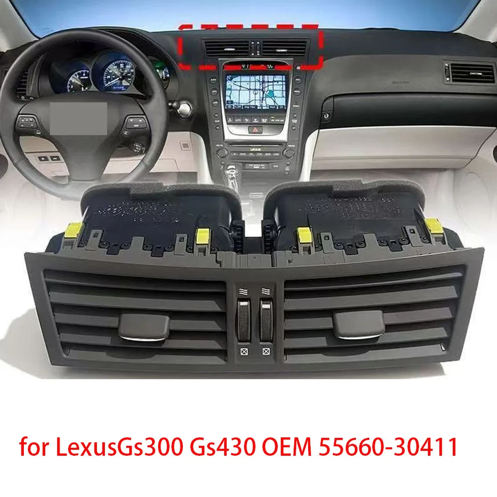 

1 Car Air Suitable for Lexus Gs300 Gs430 Center Console Air Outlet Dashboard Air Conditioner Cold Air Heater Air Outlet