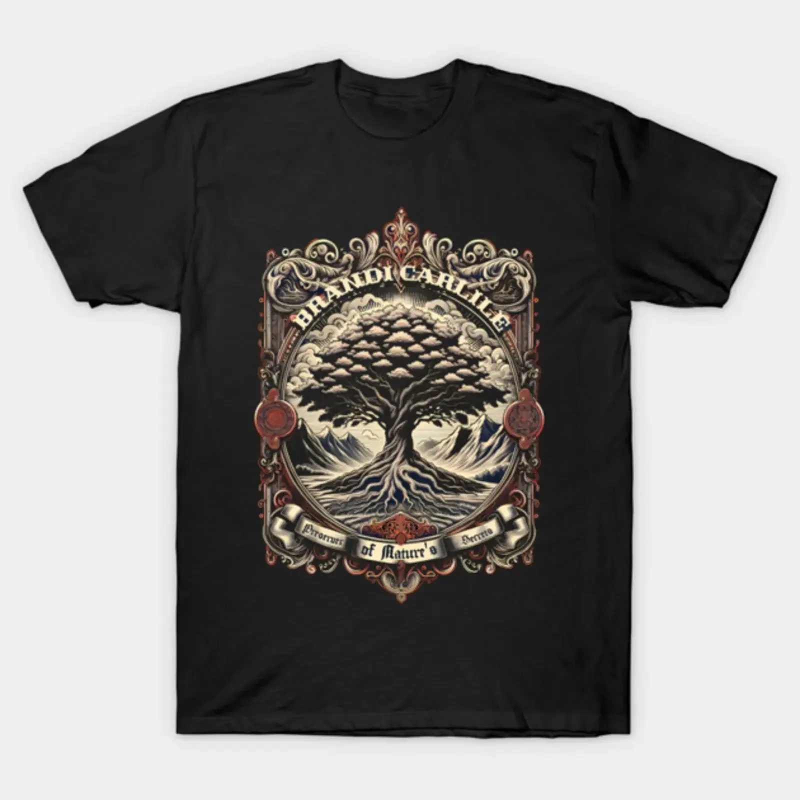The tree ruin music brandi T Shirt vintage Washed Comfortable streetwear Soft Casual Stylish homme Breathable Unisex