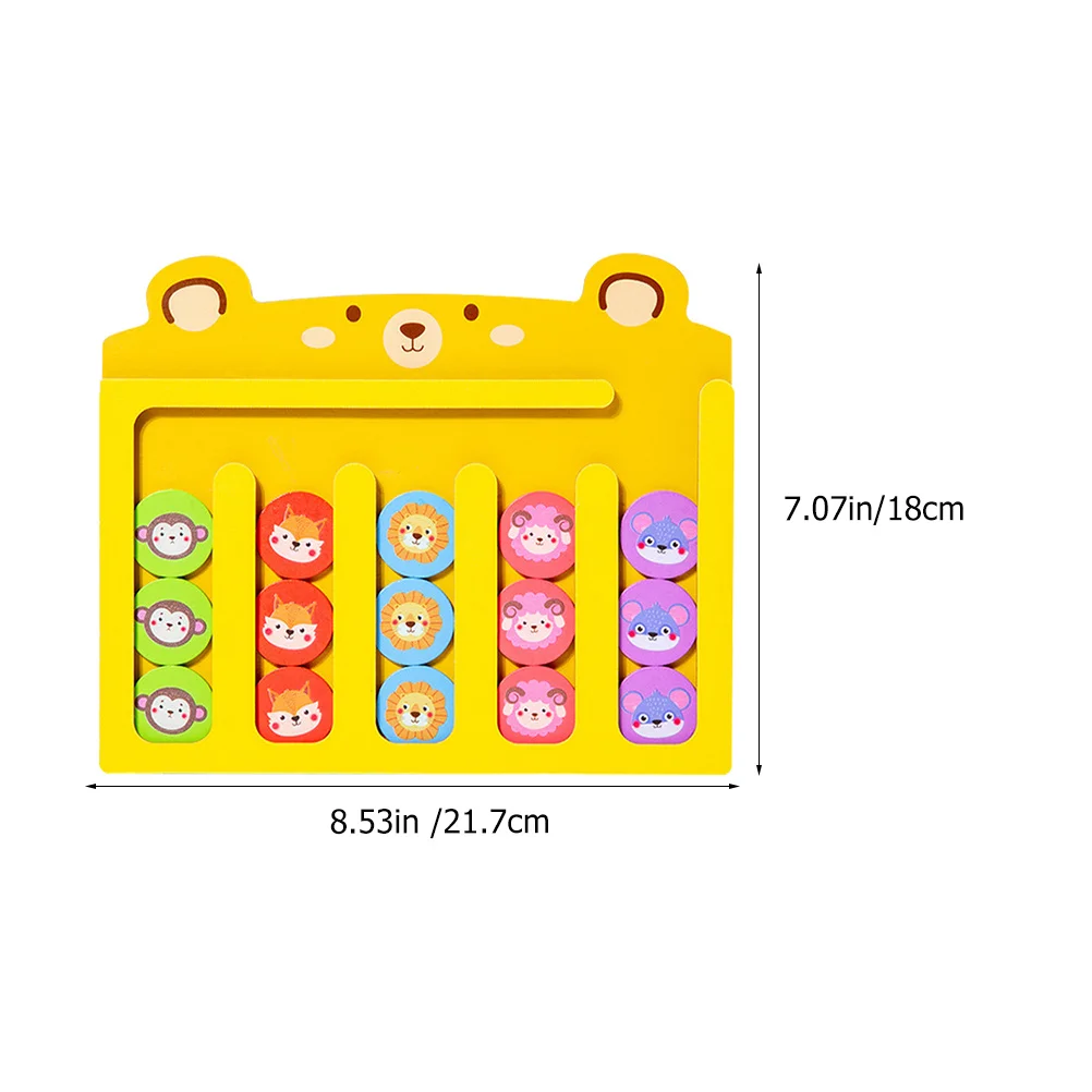 1세트 나무 분류 보드 유아용 교육용 매칭 게임 색상 및 모양 인식 유치원 사고력 발달 학습