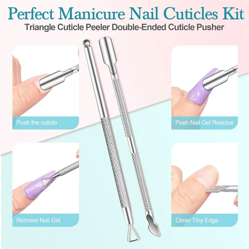 

A95I-Soaking Bowl,Double Layer 4 Pieces Manicure Bowl Soak Off Bowl,Nail Soaking Tray Acrylic Nail Remover Dip Powder