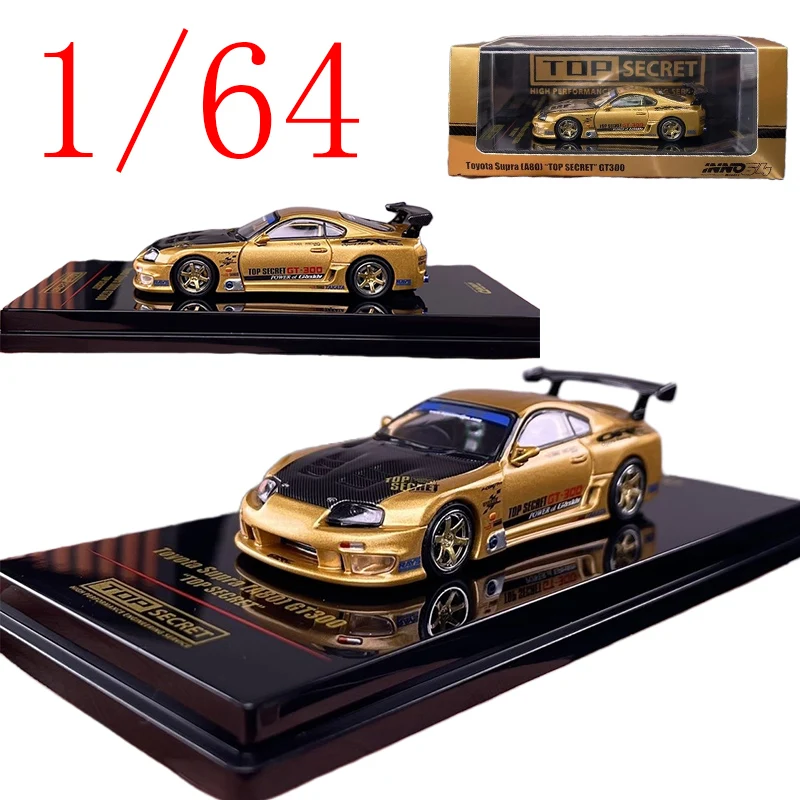 

INNO литая под давлением модель автомобиля из сплава в масштабе 1/64, Toyota Supra A80 GT300, игровые транспортные средства, игрушки для мальчиков, подарок, оригинальная коробка