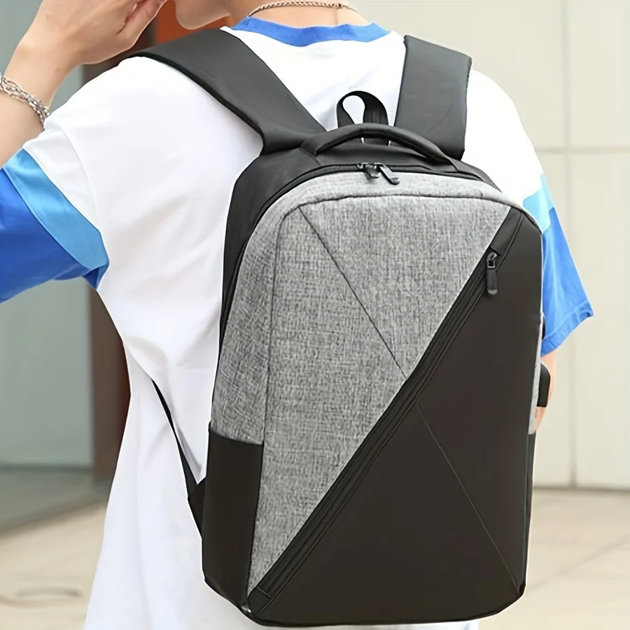 High-Capacity, Spine-Supportive College Backpack - Laptop Compartment, Durable & Ideal Gift