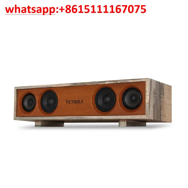 High Power High Volume Wooden Bluetooth Speaker, Retro Desktop Computer Speaker with Bluetooth & AUX Wired Input