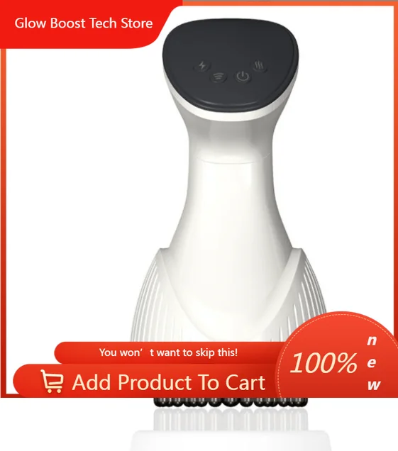 

NYSmart Library Cordless Red Light Electric Meridian Massager Brush With Hot Compress And Vibration For Body Gua Sha Therapy OEM