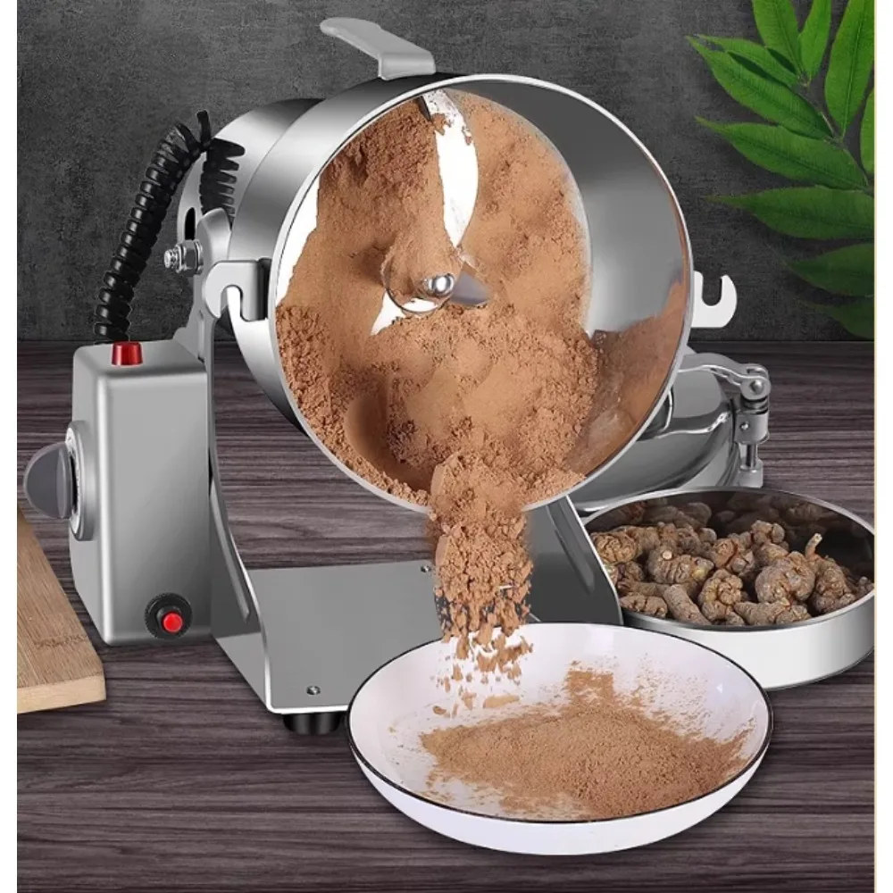 4500G Commercial Grain Grinder High Speed 5000W Cereals Medicinal Materials Spices Powder Crusher food-grade SS Coffee Grinder