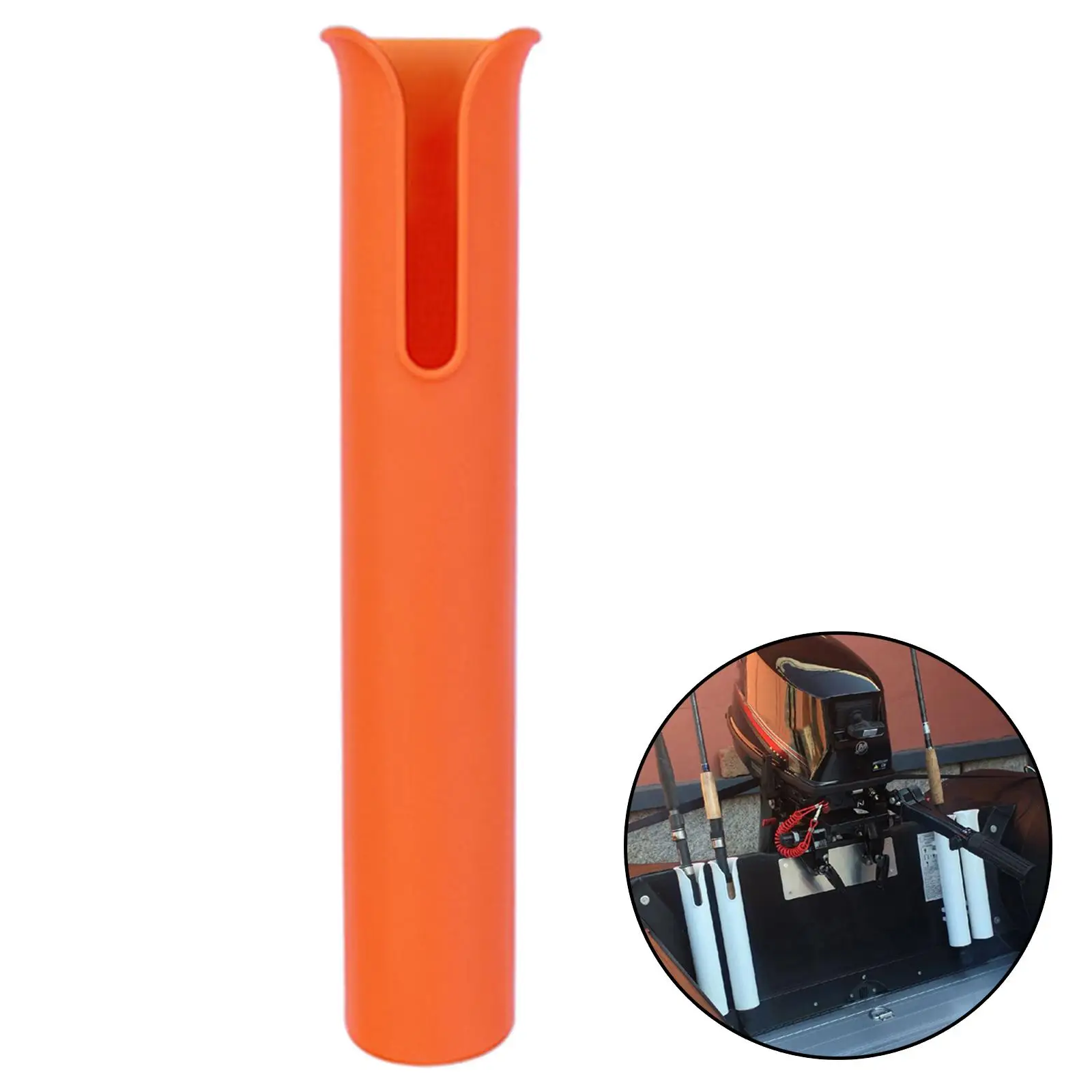 Fishing Boat Pole Tube Mount Bracket No Hole Marine Accessories Orange