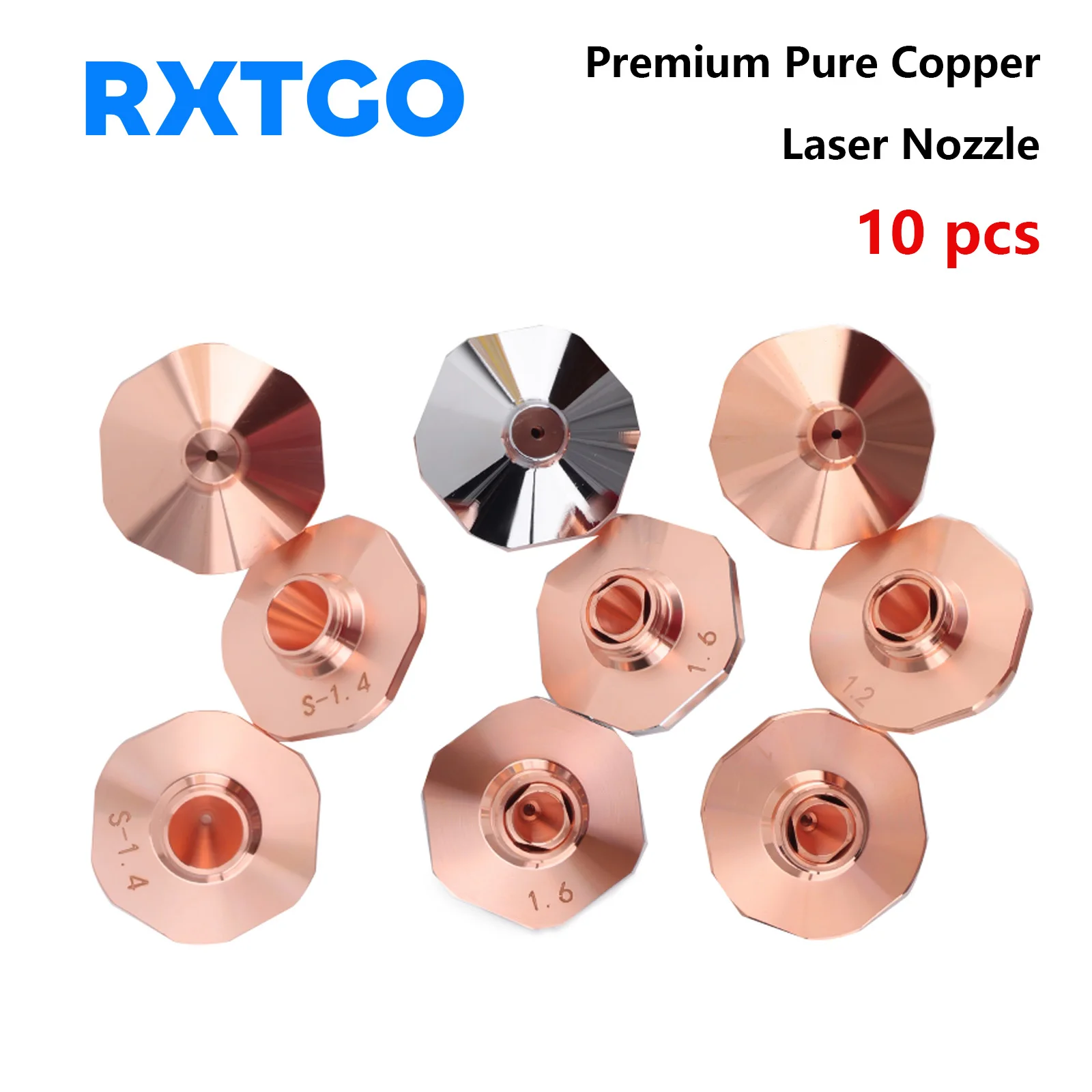 10PCS All Types Laser Nozzles D28 D32 Single Double Chrome Layers for BOCHU Raytools Bodor Precitec WSX HSG HANS