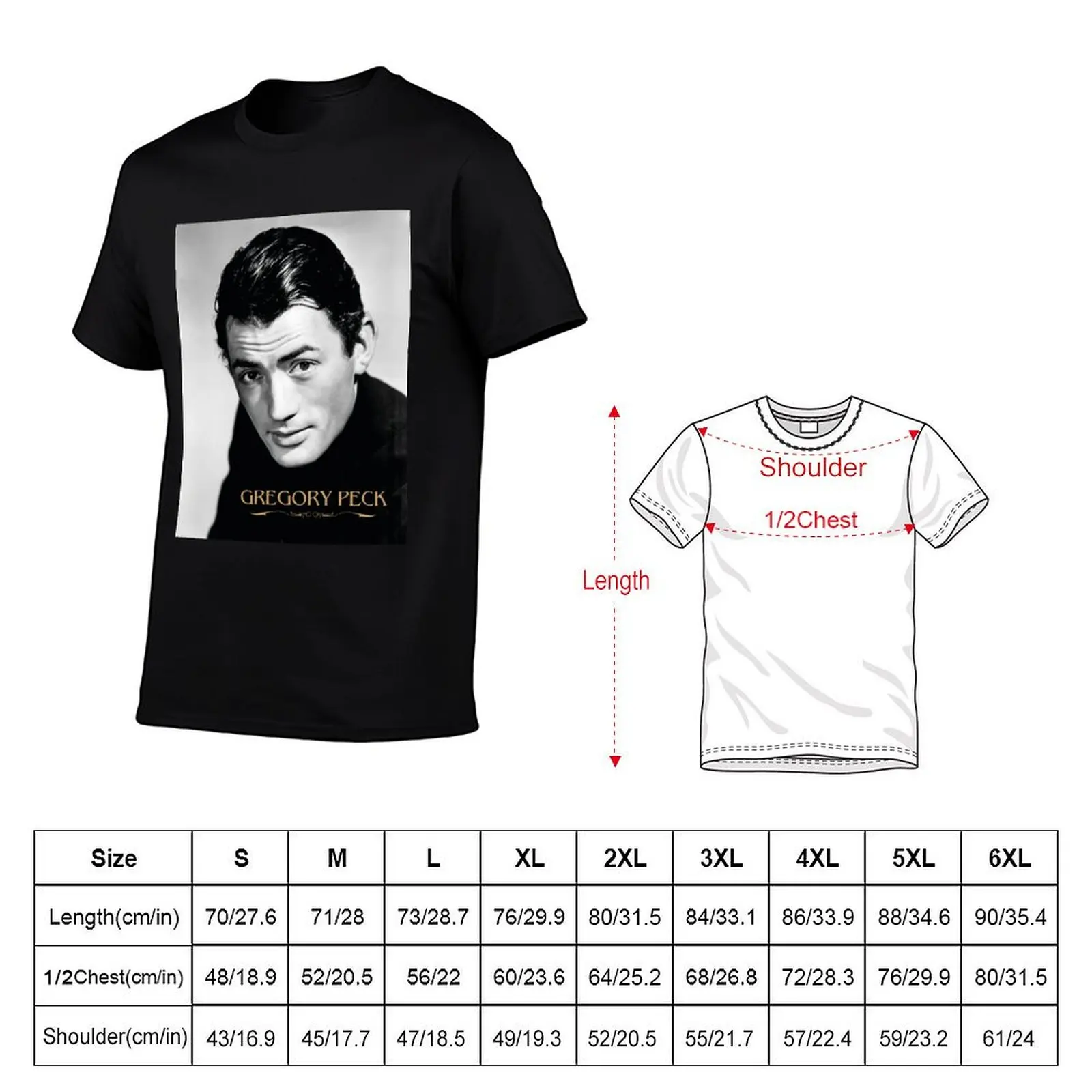 Gregory Peck T-Shirt Halloween Casual T-Shirt