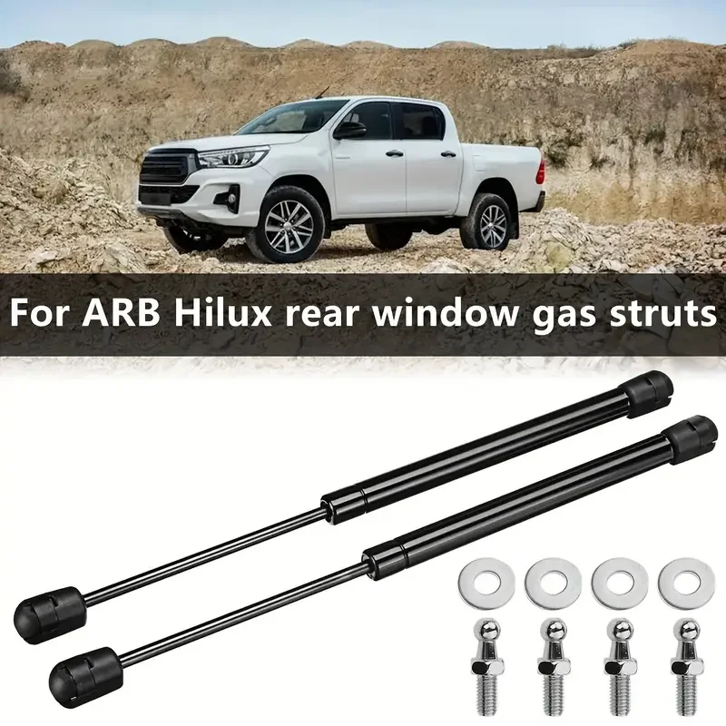 2pcs Front Hood Bonnet Rear Tailgate Gas Strut Lift Support 160N Gas Spring For RV Car Hilux Pickup ARB Canopy Rear Window