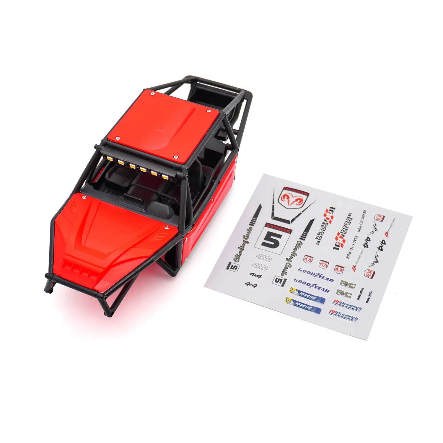 Carcaça de carro crawler rc, simulação de corpo rígido para 1/18 rc crawler TRX-4M bronco defender 155mm 6.10in, peças de atualização de chassi