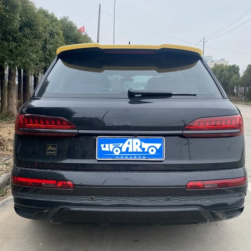 Car Parts Manufactory ABS Rear Spoiler Roof Wing For Audi Q7 4M 2016 2017 2018 2019 202 2021 2022 2023