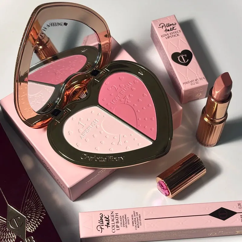 

Румяна-хайлайтер Charlotte Tilbury Starlight Powder Blusher, двухцветный диск Love Gem, двухцветные румяна-пудра, аналог косметики Rosy's