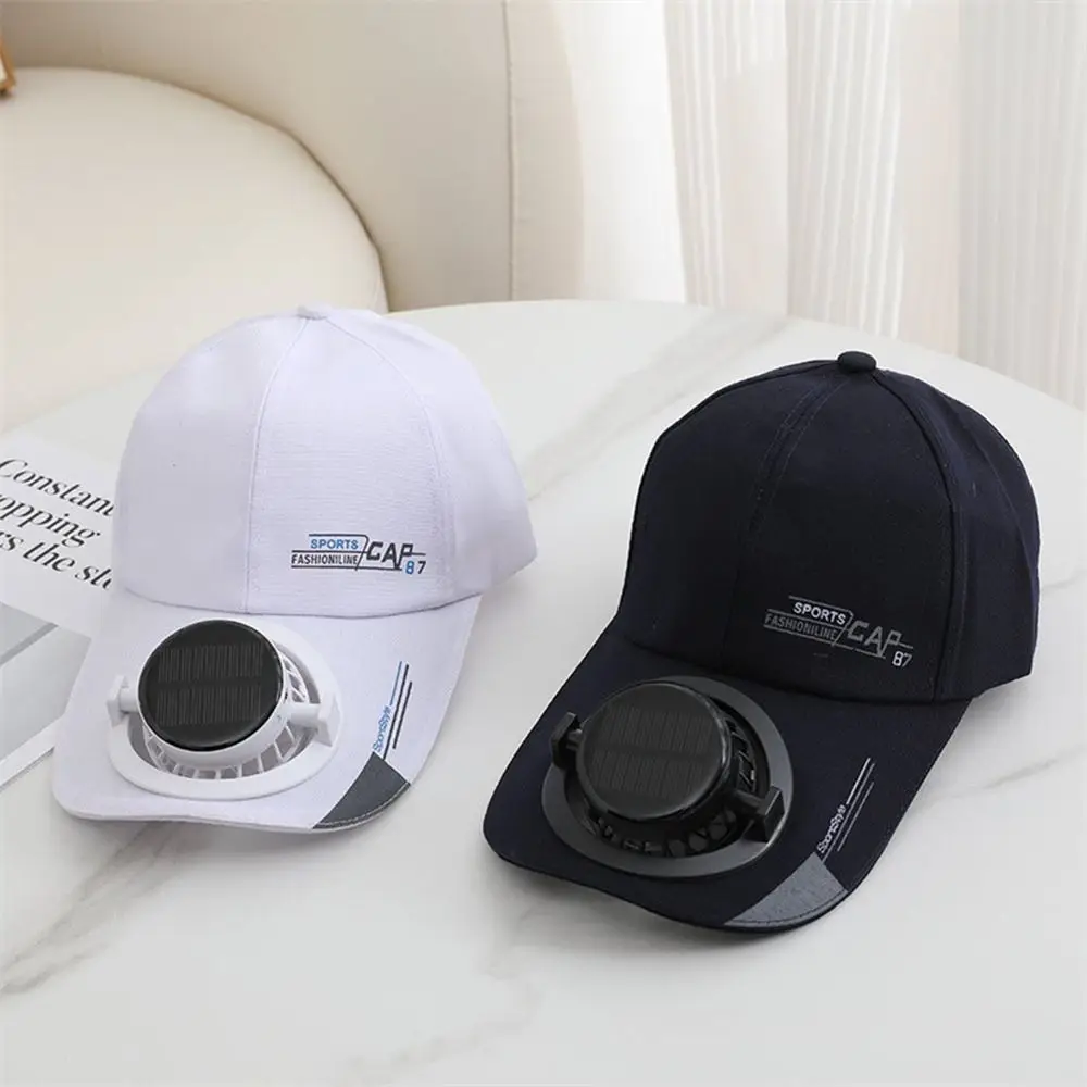 Fashion Breathable Solar Cooling Fan Hat Sunshade Built-in Fan​​ Fan Hat​​ Quick Dry Sun Protection Baseball Cap Outdoor