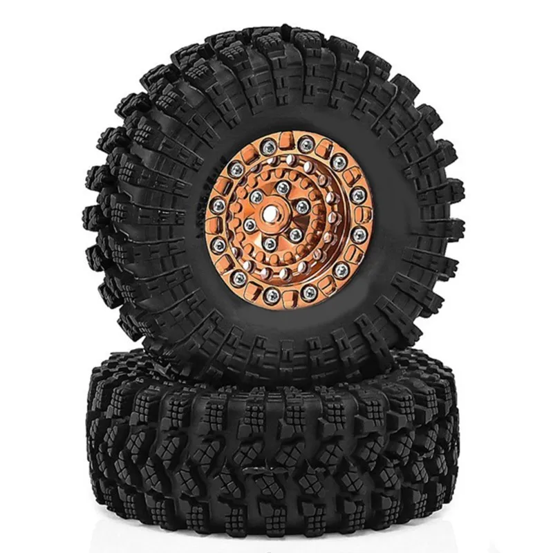 MACH-RC Car Upgrade 1.3 Inch Wheel Hub Tire Kit For 1/18 RX4M SCX24 FMS Ascent-18 RC Car Accessories