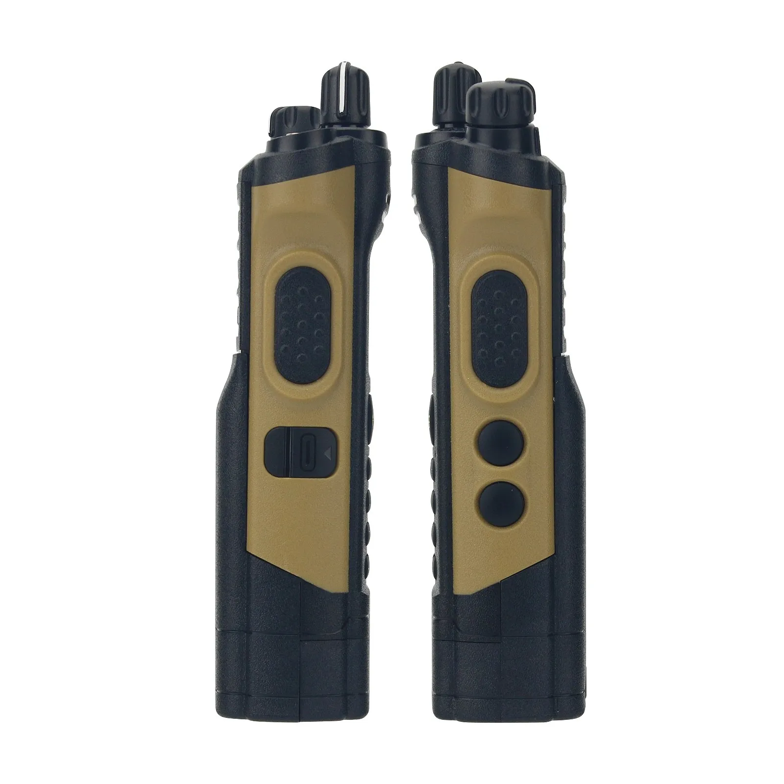 HAMGEEK APX-8000 12W VHF UHF Transceiver Walkie Talkie Dual Band SDR Radio Receiver (Brown) with Programming Cable + Earphone