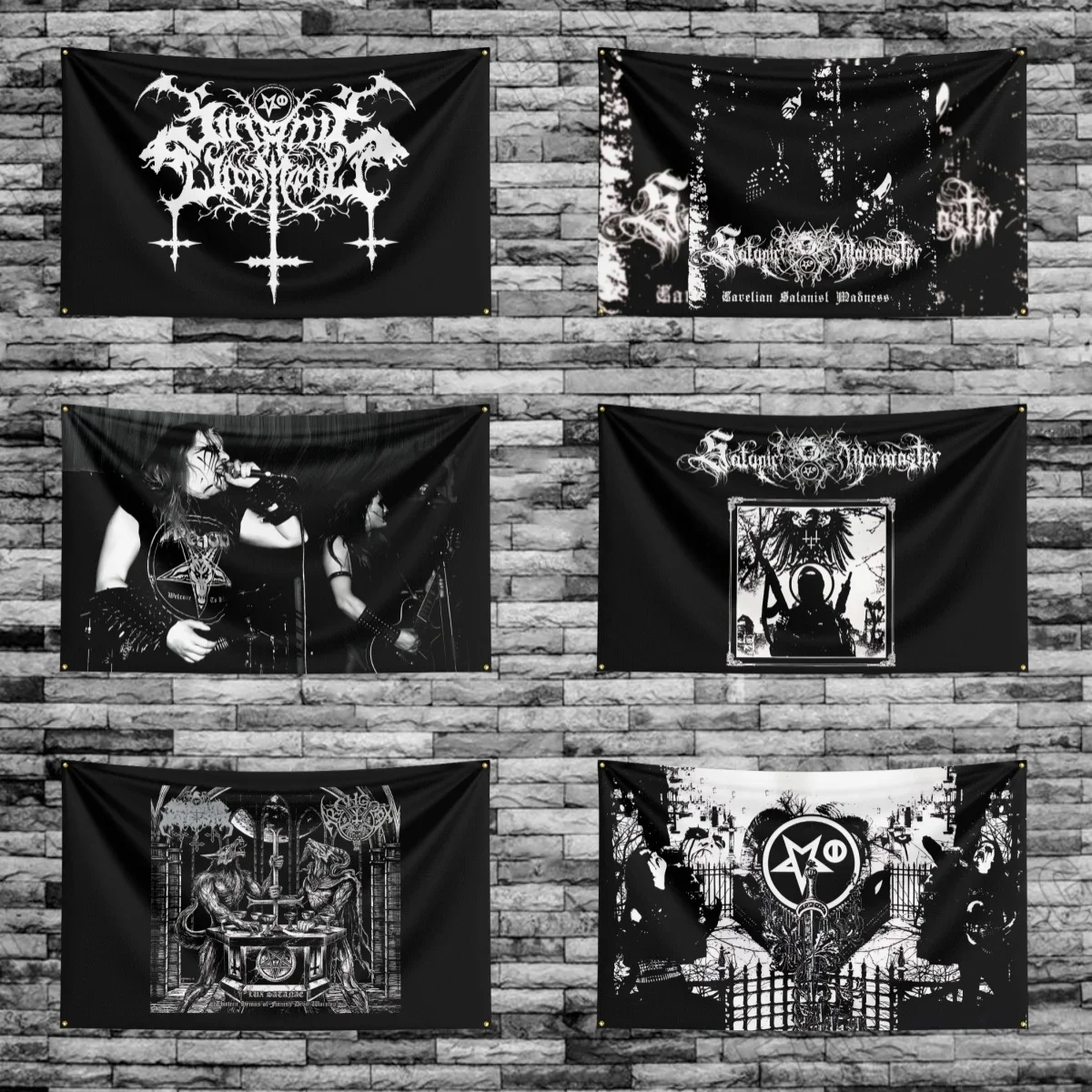 3x5 Ft S-Sa-tanic-W-War-master-S-Rock Band Flag Polyester Digital Printing Banner for Garage Wall Art Out Door Decoration