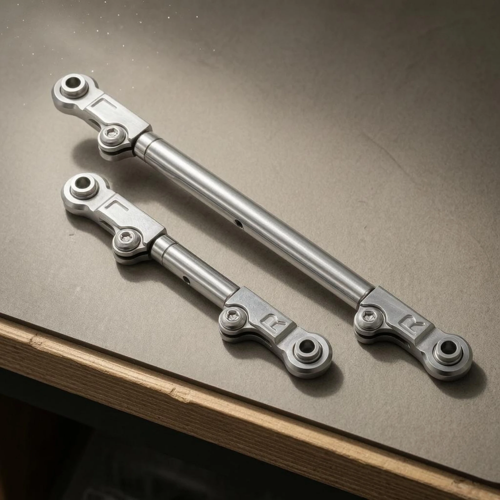 2 Pieces Adjustable Tie Rod Upgrade Part RC Steering Link Rod Long-Lasting Sturdy