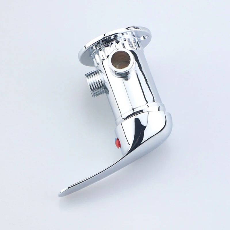 1PC Zinc Alloy Chrome Bathtub Faucet Solar Water Heater Mixing Valve Wall Mount Shower Valve Hot and Cold Tap G1/2' - view 3