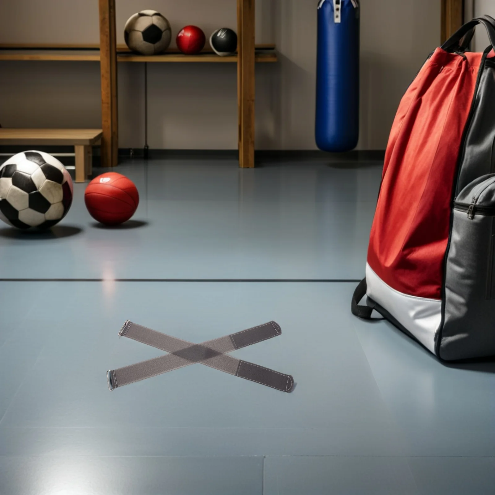 2 pçs tiras de pé fitness elástico cinza náilon 51cm ajustável equipamento treino pedal retentor cintas acessórios ginásio em casa ginásio