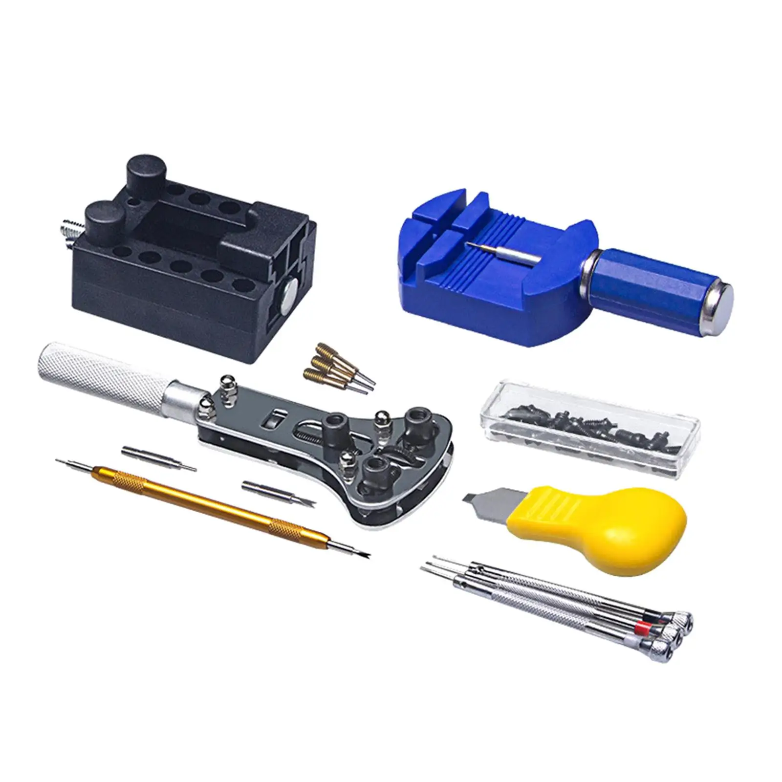 147 Pcs Watch Repair Remover Hammer Opener Repairing Tools Set