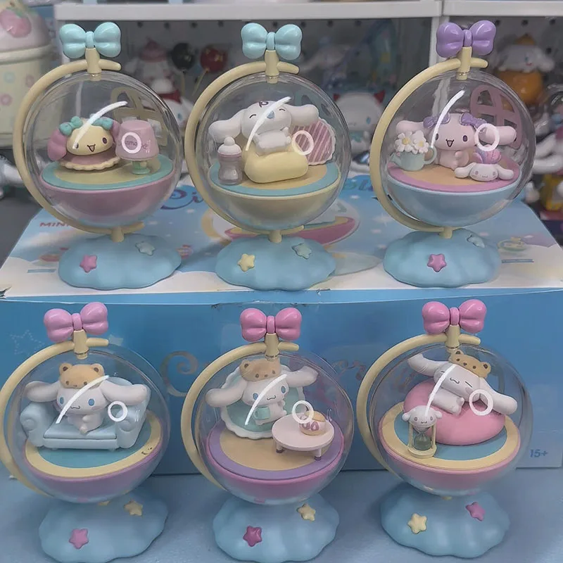 

Miniso Sanrio Yugui Dog Spin Planet Trendy Blind Box Collectible Figurines Cartoon Desktop Decorations Gifts Toy & Hobbies
