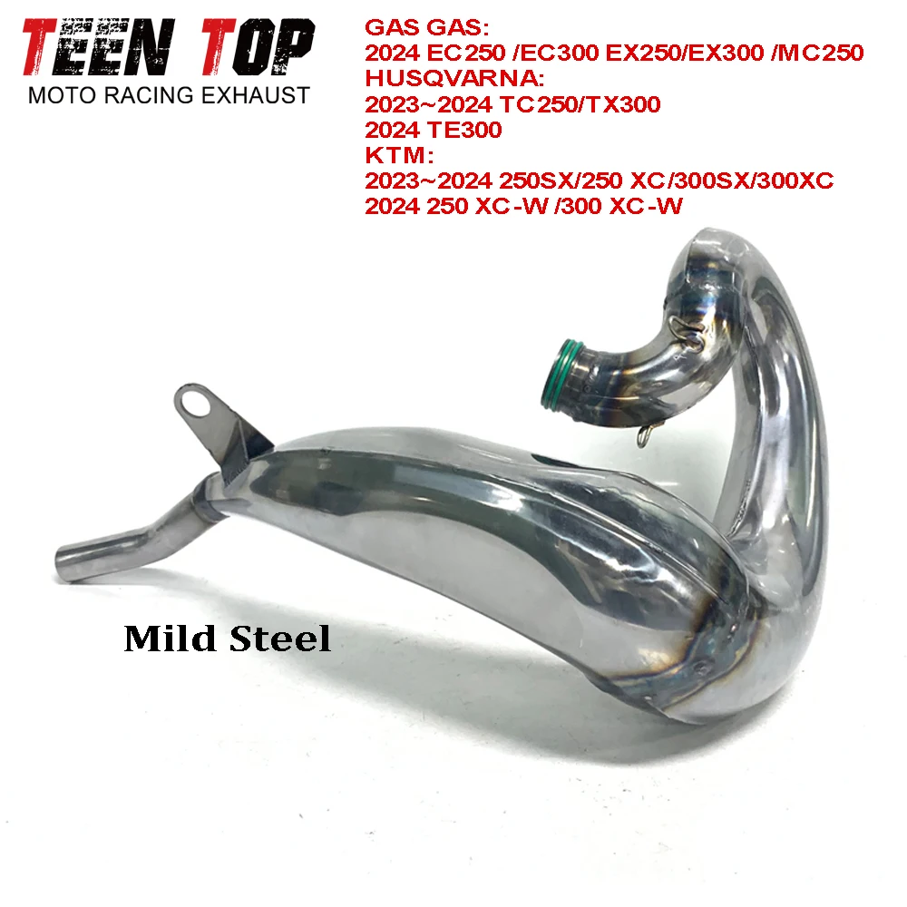 Offroad Exhaust Connect Tube For KTM 250SX/250 XC/300SX/300XC 23-24 Exhaust Header Link PipeMoto Exhaust Elbow For HUSQVARNA