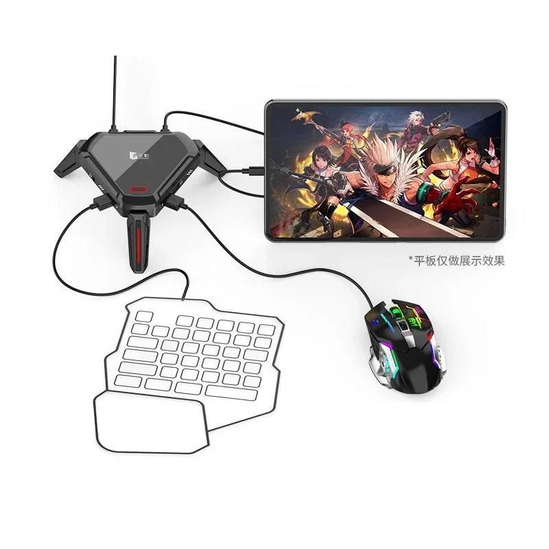 Gamwing Mixe2 Mobile Game PUBG Keyboard Mouse Converter Throne High Energy Hero Peaceful Dark Zone Breakthrough Elite Mission