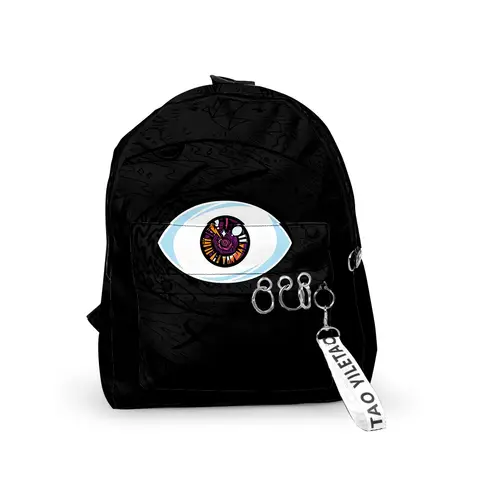 Luxury Bad bunny Notebook Backpacks Boys/Girls pupil School Bags 3D Print Keychains Oxford Waterproof Cute Small Backpacks