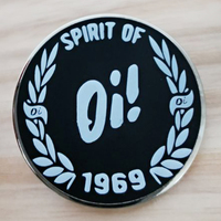 Punk Rock Old School Spirit of 1969 Oi Skinhead Brooch Badge enamel pins Jewelry