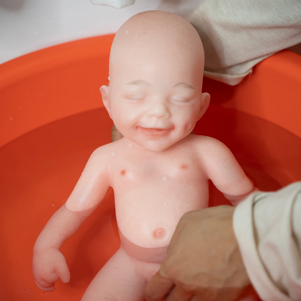 Cosdoll 40 センチメートル 100% シリコーンリボーンベビードールソフト人形未塗装少年リアルな赤ちゃん目を閉じたギフト子供のおもちゃ