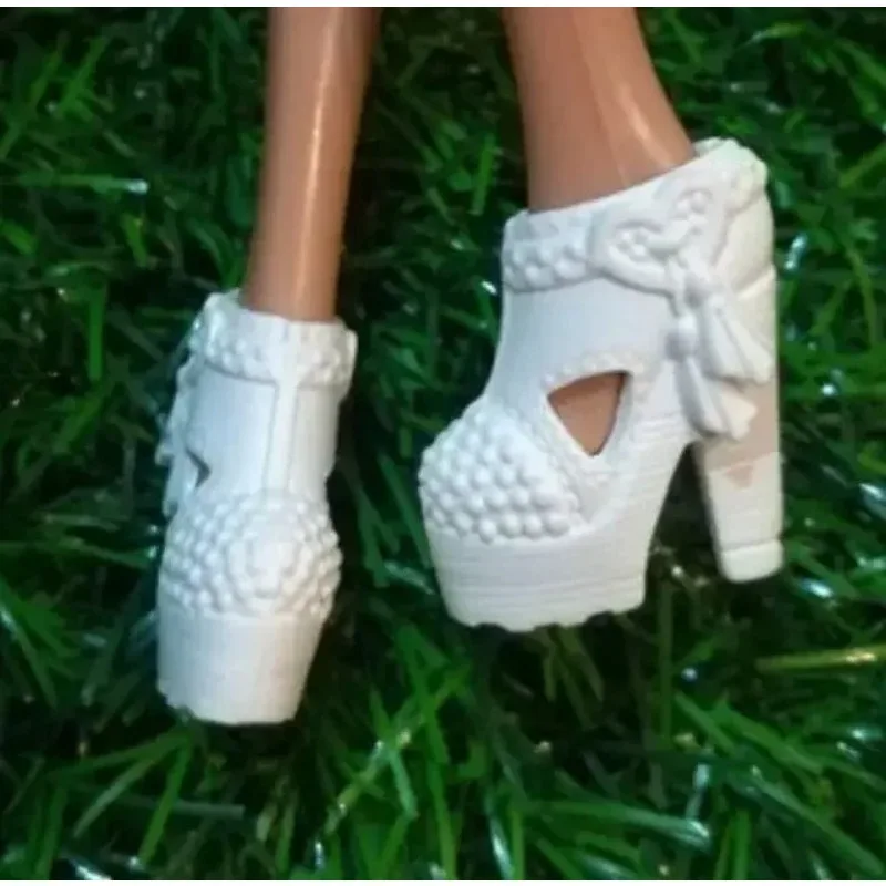 Transparent wedding bride shoes toy shoes doll shoes high heels for Bbie dolls Tp8