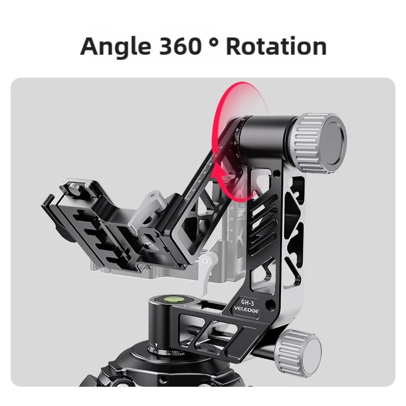 VLOGMAGIC GH-3 Heavy Duty Aluminum Gimbal Head for Wildlife & Bird Photography Sharp Shots - Image 4