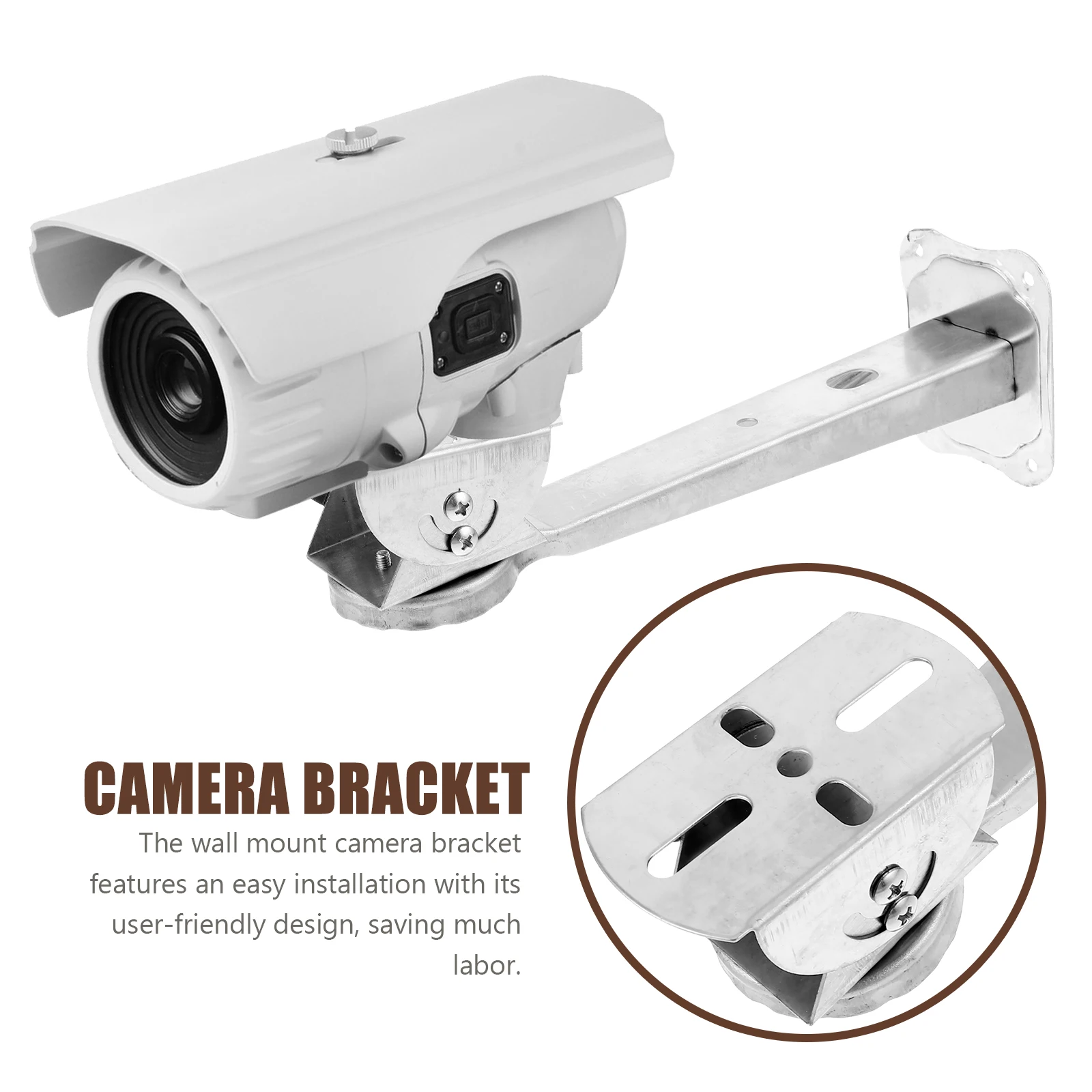 

Camera Bracket Stainless Steel Wall Mount Adjustable Security StandBracket Camera FixingBracket MountingBracket Holder Stand