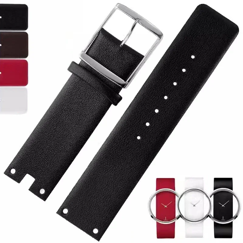 Nueva correa de reloj para CK K94231 K 9423101 Correa de reloj Calvin Klein de cuero genuino duradera y suave para hombre, pulsera de 22mm