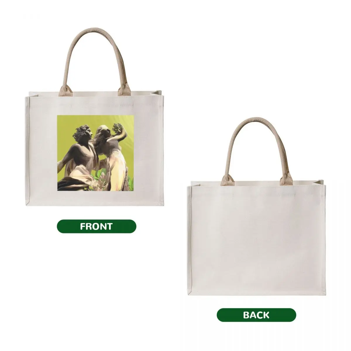 Apollo and Daphne Tote Bag Women bags Canvas stote bag large tote bag Customizable tote