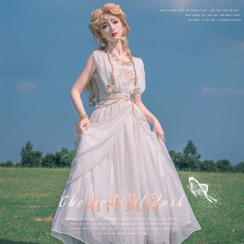 

Платье для чаепития в дворцовом стиле, свадебное платье, новая коллекция, в стиле древнегреческой благородной богини, в стиле богов, в стиле сумеречной Северной Европы, экзотическое, элегантное, серия «Миф», 2026