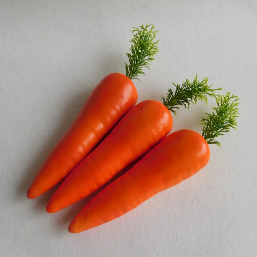 1Pc Simulation Radish Carrot Vegetable Model Early Learning Props Decoration Fruit Ornaments Toys