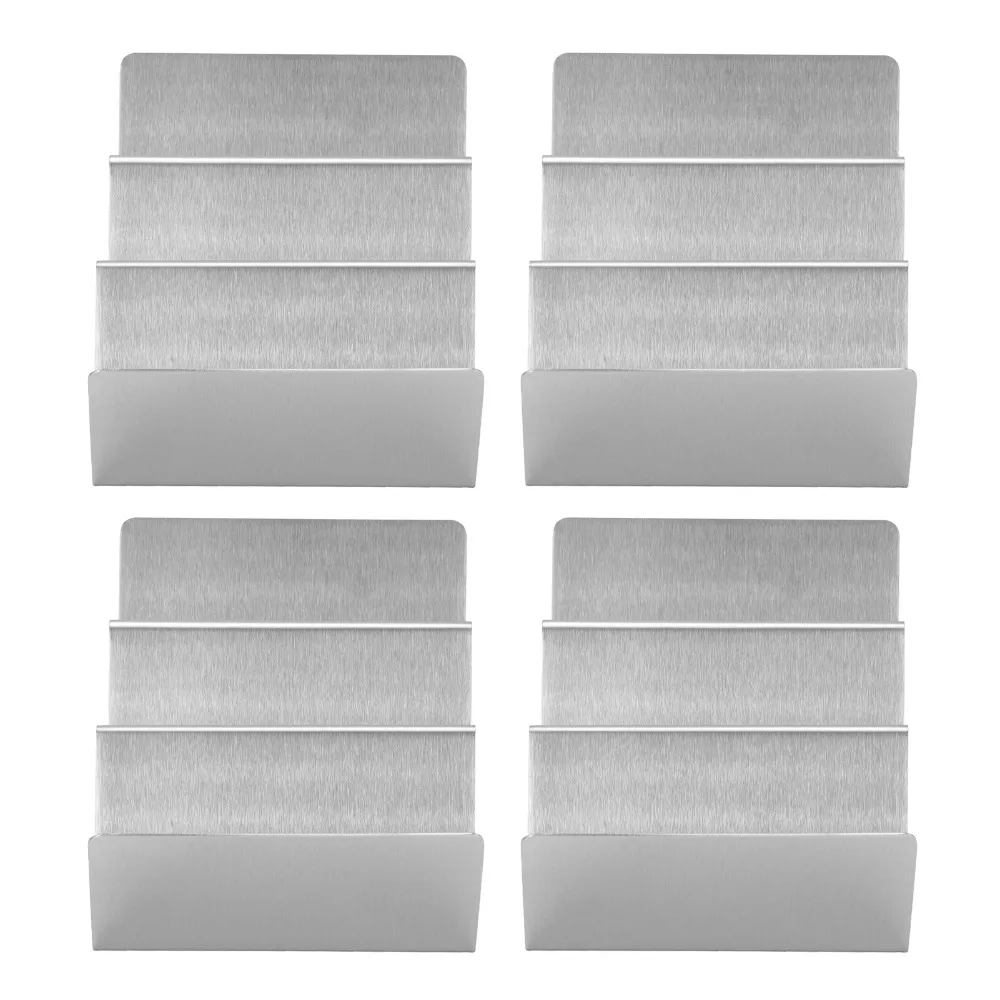 6pcs Stainless Steel Taco Holder Stand 3-Slot Design Open-Ended Kitchen Taco Tray W Wavy Shape Easy Clean view 5