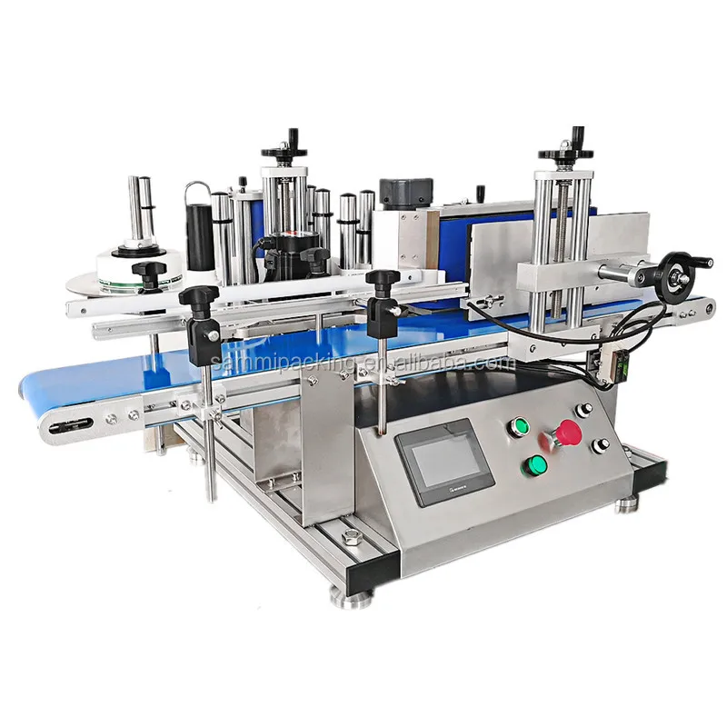 Factory Semi Automatic Adhesive Sticker Wine Labeling Machine for Round Glass Bottle Price