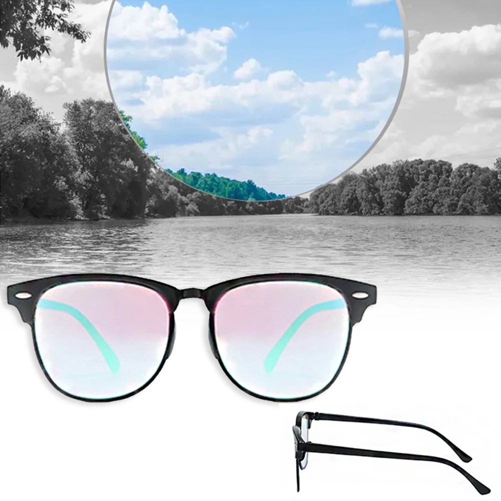 1PC Glasses For People With Red-green Colorblindness Daltonism And Color Weakness Sports Frame Two-sided Coating Lenses