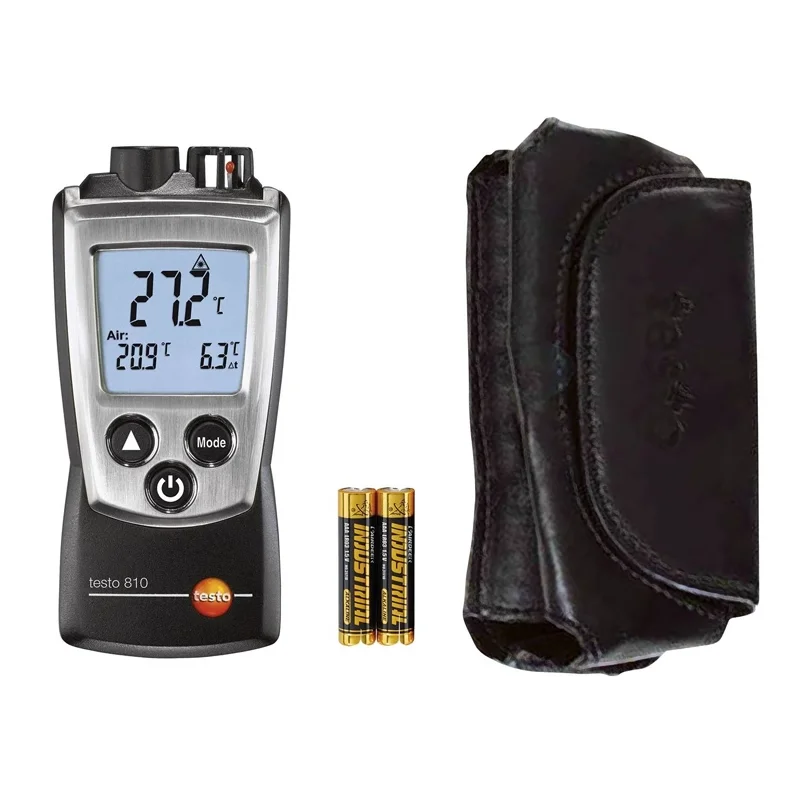 

Testo810 non-contact industrial thermometer, high-precision handheld dual channel infrared thermometer
