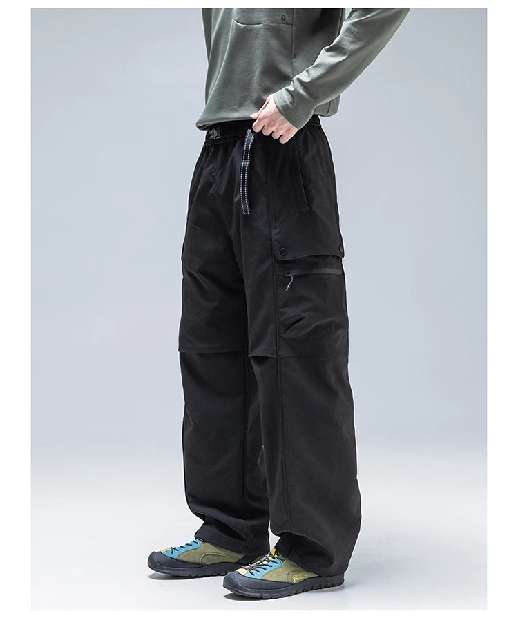 Unisex Teflon Wasserdichte Softshell-Hose - Fluoridfreie, wasserabweisende, schnelltrocknende Wanderhose mit verstellbaren Bündchen – Detail 12