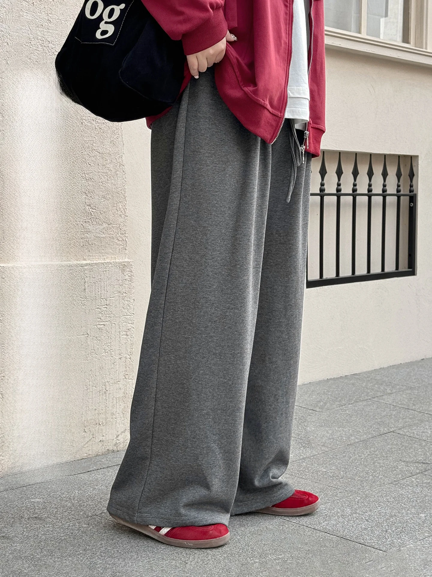 

Limited Edition plus Size Women's High Waist Loose Straight Leg Casual Pants Korean Style Comfortable Spring Leisure Trousers