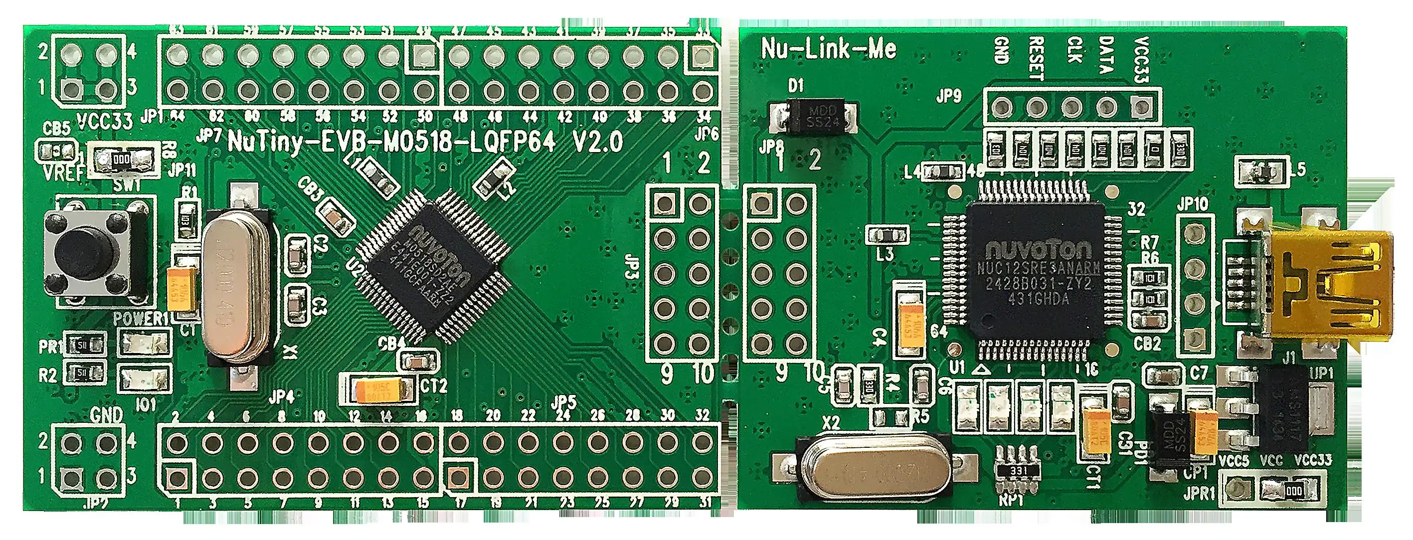 Cortex-M MCU NuTiny-SDK-M0518 development board winder