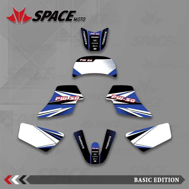 

SPACE круглый год полная графика наклейки мотоцикл фоновые графические наборы для YAMAHA PW50 PW50