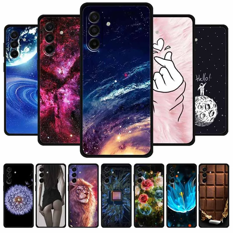 Phone Case For Samsung Galaxy A17 A37 A57 Shock proof Black Soft Silicone TPU Coque For Samsung Galaxy A27 M47 Protective Shell.
